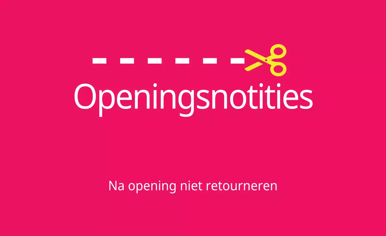 Openingsnotities