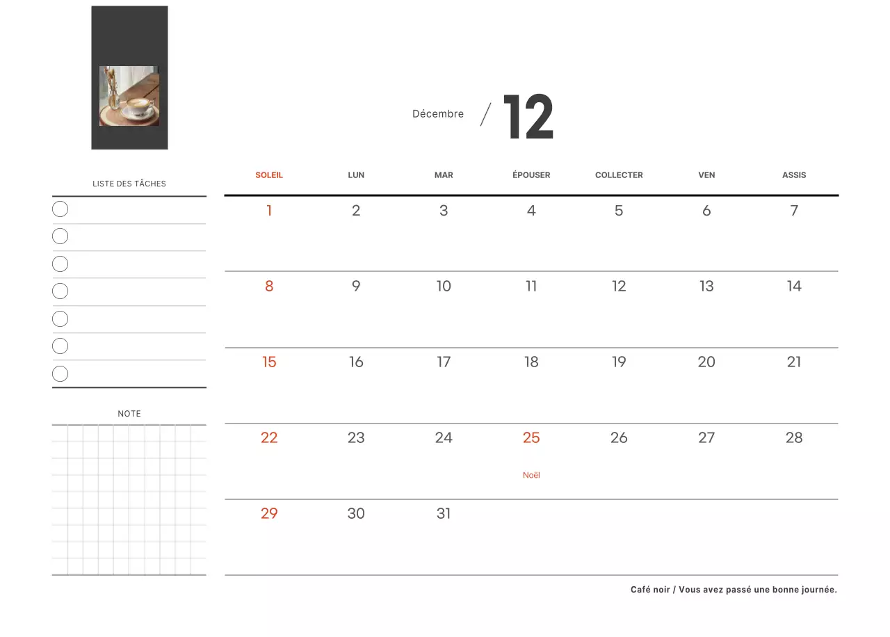 Un café sentimental blanc et marron