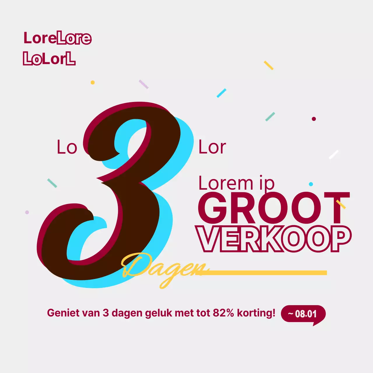 3-daagse flash-uitverkoop