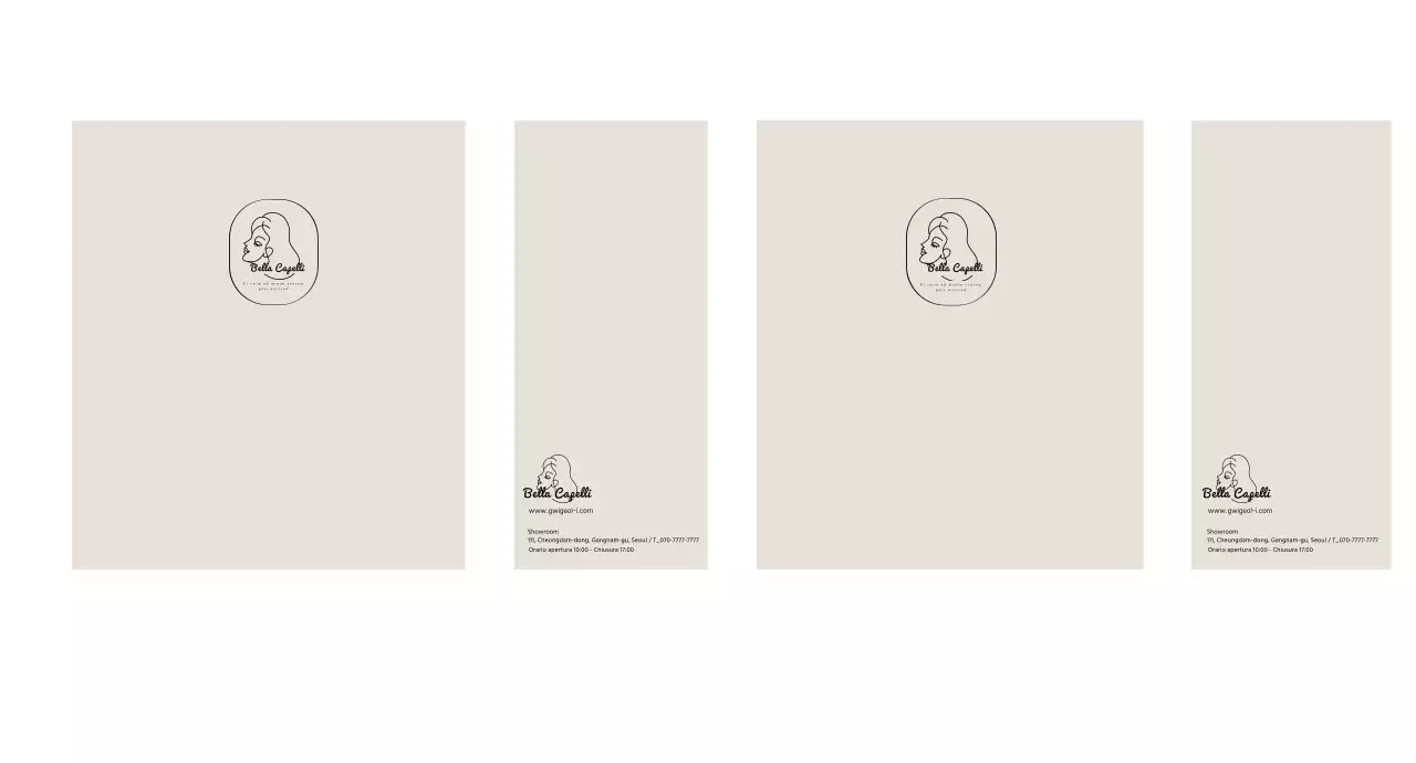 Illustrazione lineare semplice bianco-beige