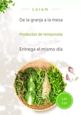 Tema ecológico de entrega en el mismo día