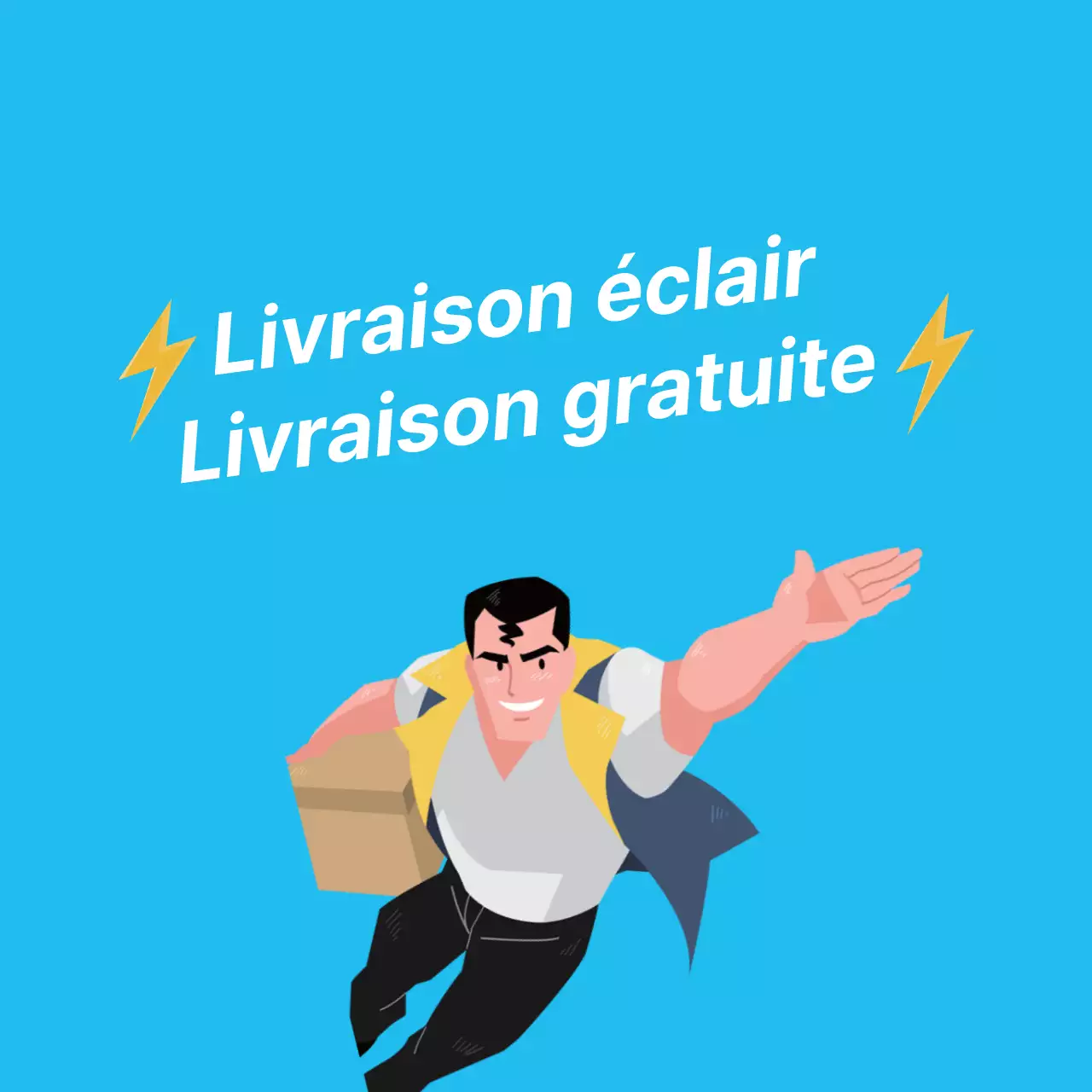 Illustration bleue Promouvoir le transport maritime propre