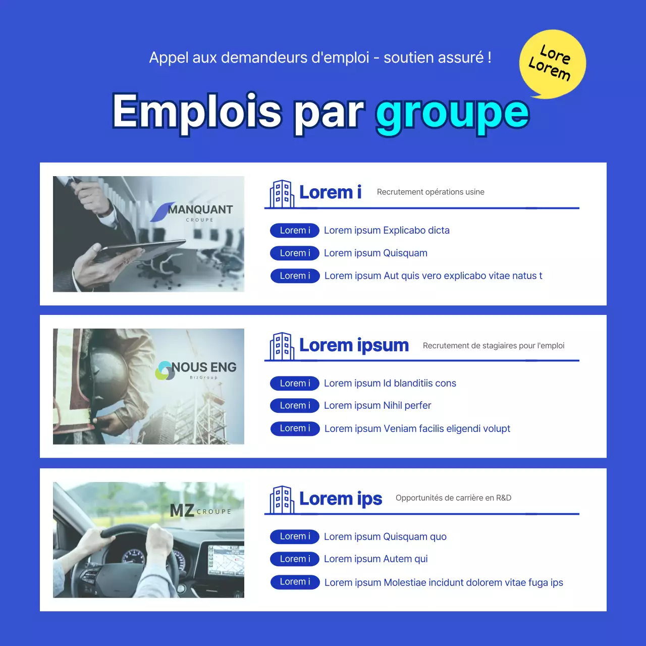 La carte bleue de l'emploi de la génération ZActualités
