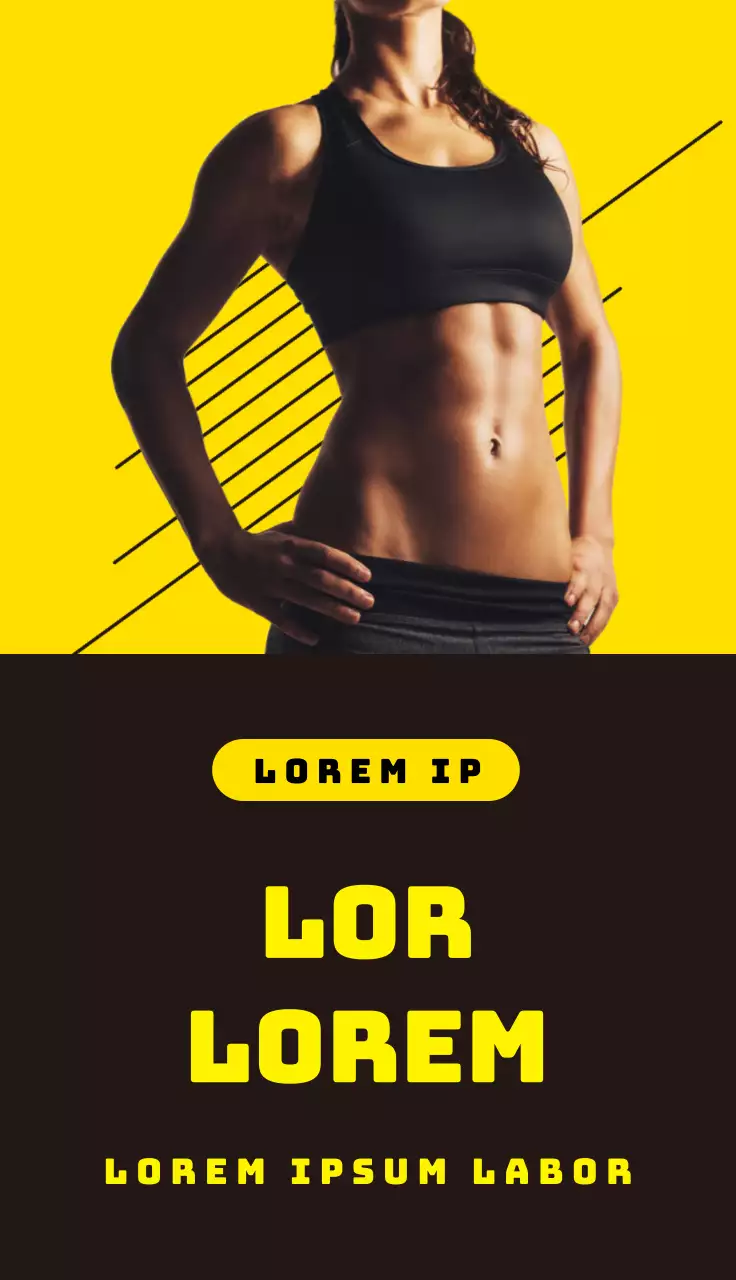 Fitness promoten in geel