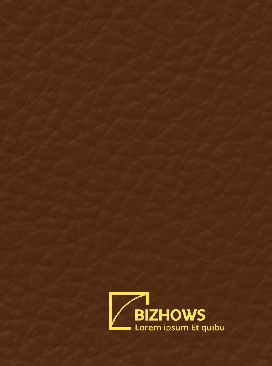 Matériel promotionnel d'entreprise avec un logo de forme simple et incurvée, symbole et type de concept