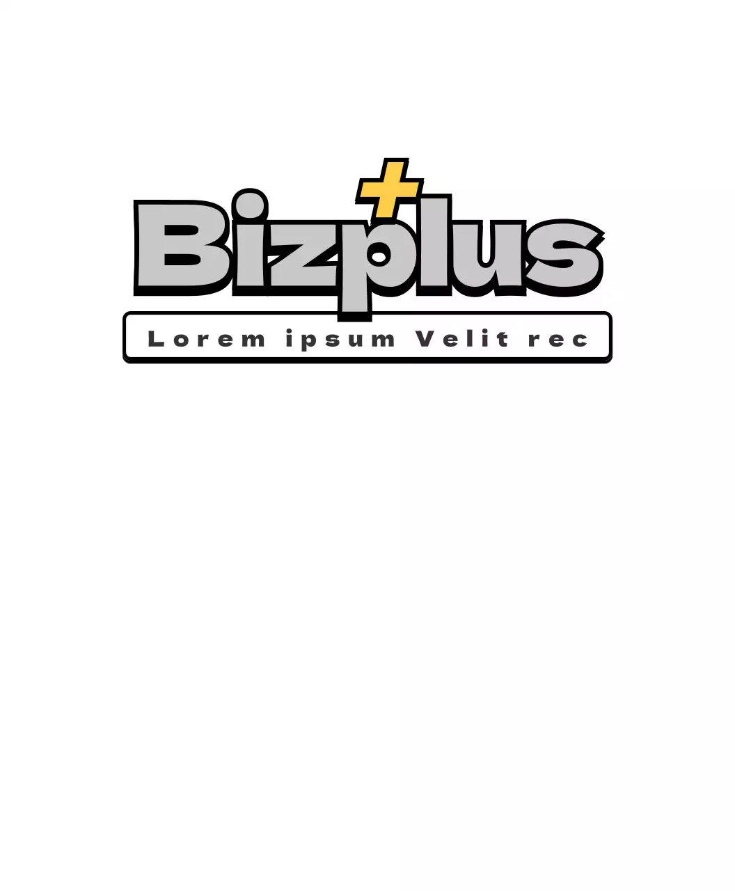 Logo de l'école de maths en gris et jaune, de style simple et épuré