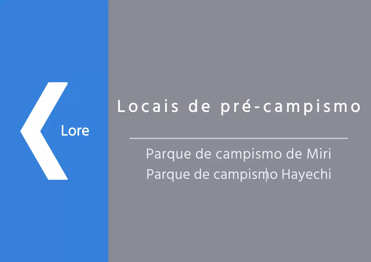 Direcções para parques de campismo de estilo simples em azul e cinzento