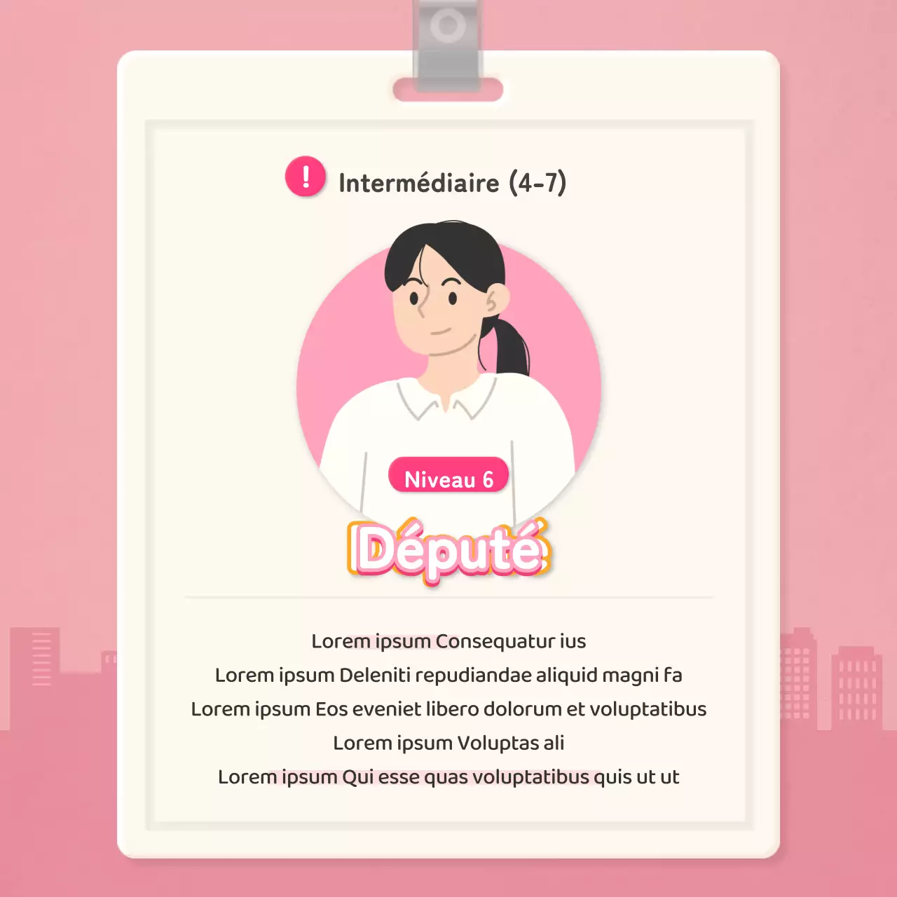 Liste de contrôle pour les travailleurs avec carte d'employé orange