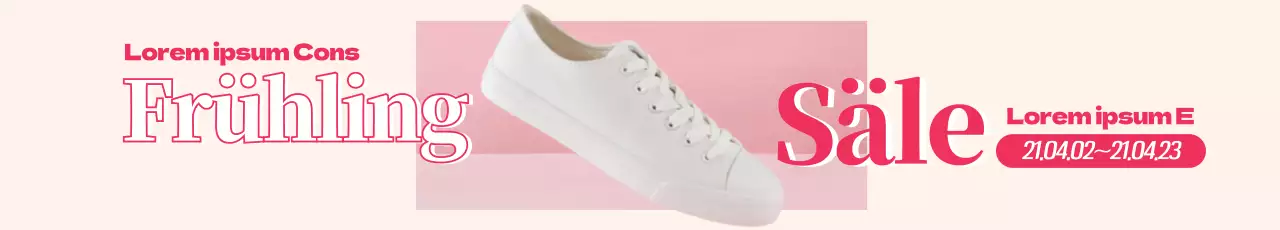 Pinkes Foto unterstreicht tolle Frühlingsschuh-Angebote