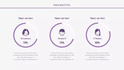 Paarse donutgrafiek infographic
