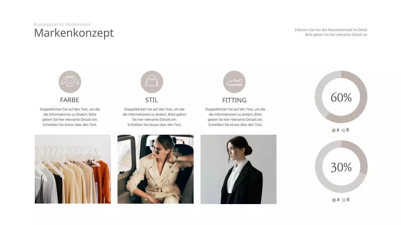 Beige 2039 Fashion Brand Business Plan Women's Clothing Beratung Analyse Vision Business