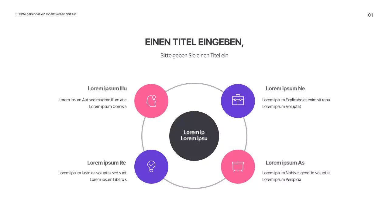 Entwerfen Sie ein SWOT-Diagramm mit einem einfachen Konzept