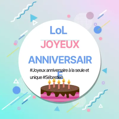 Message de joyeux anniversaire