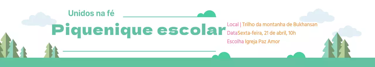 Piquenique para toda a escola