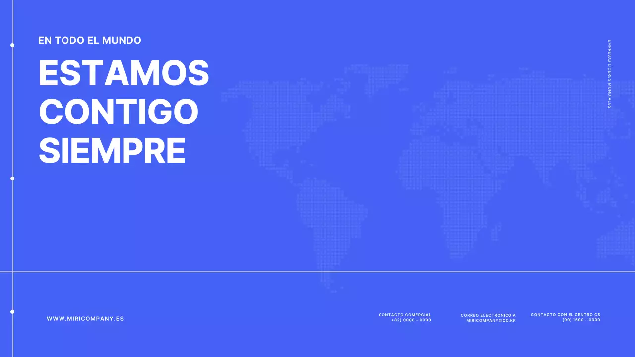 Concepto de línea básica en azul y blanco Perfil de la empresa