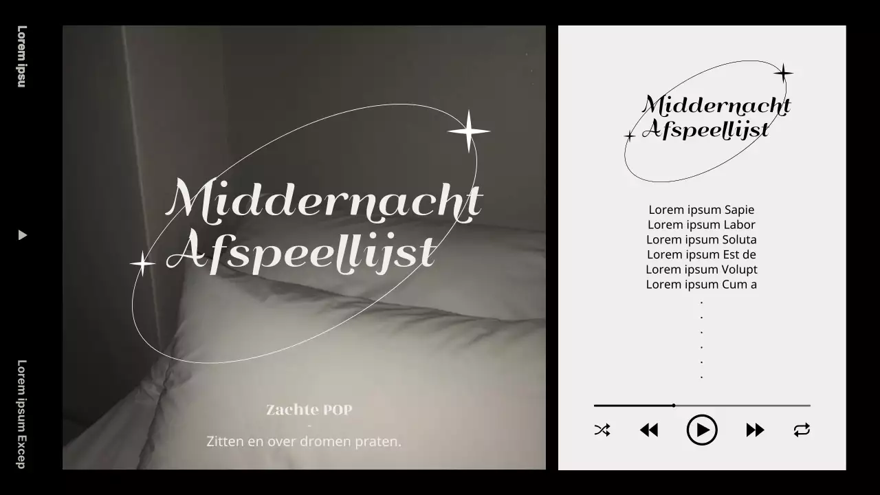 Zwart-wit en beige vintage-geïnspireerde afspeellijst YouTube thumbnail