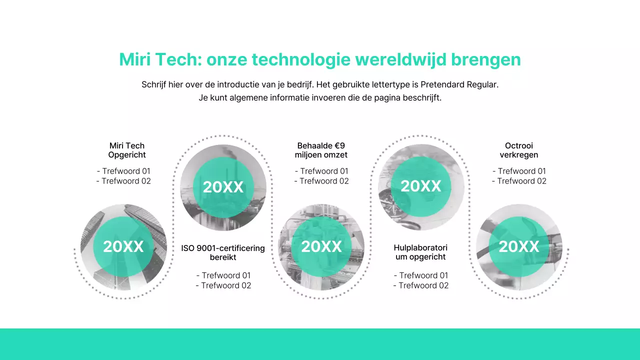 Voorstel voor de levering van opladers voor elektrische voertuigen in turkoois en grijs Voorstel voor de levering van onderdelen voor een B2B-transactie Miritech