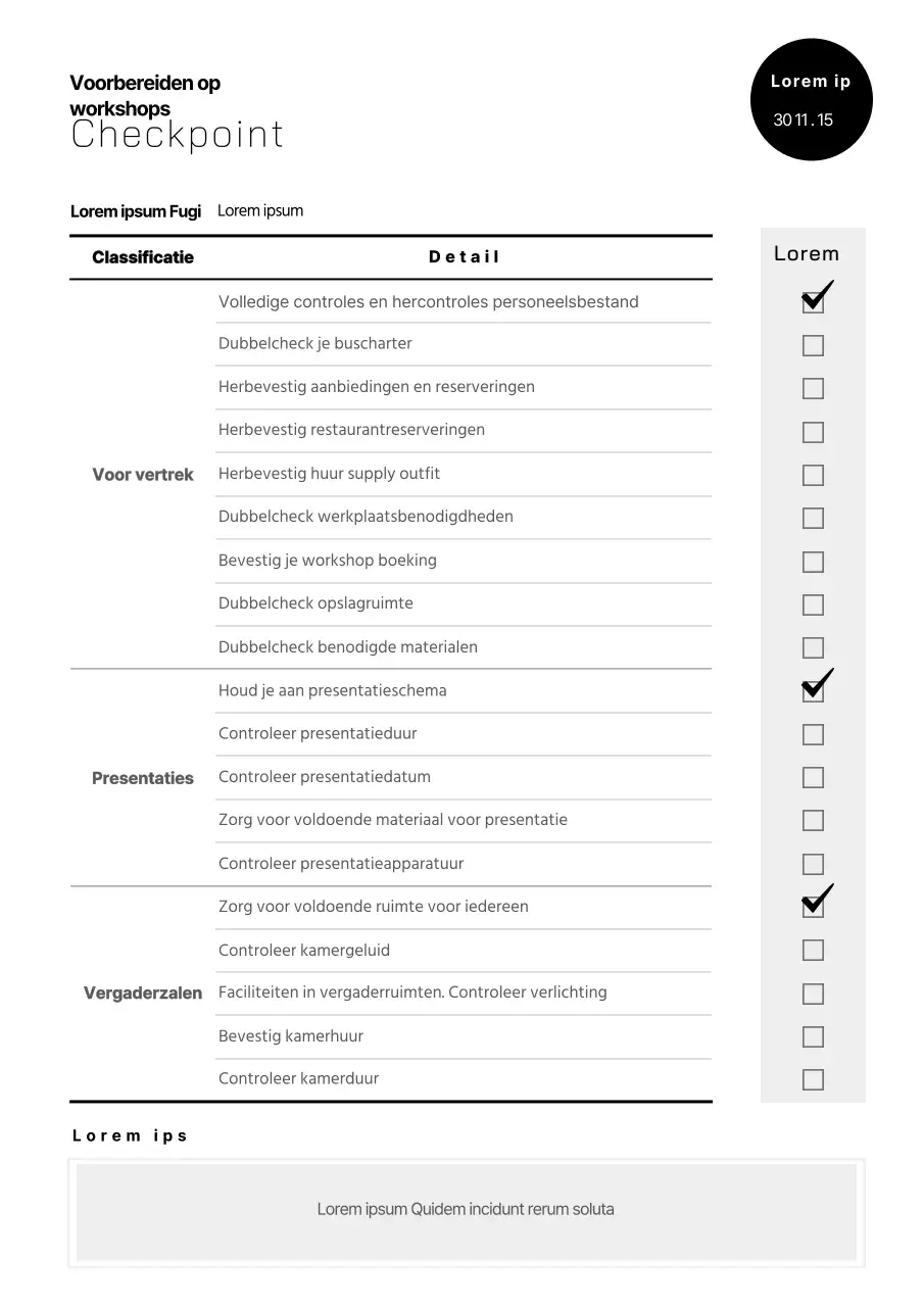 blackneatworkshopchecklist
