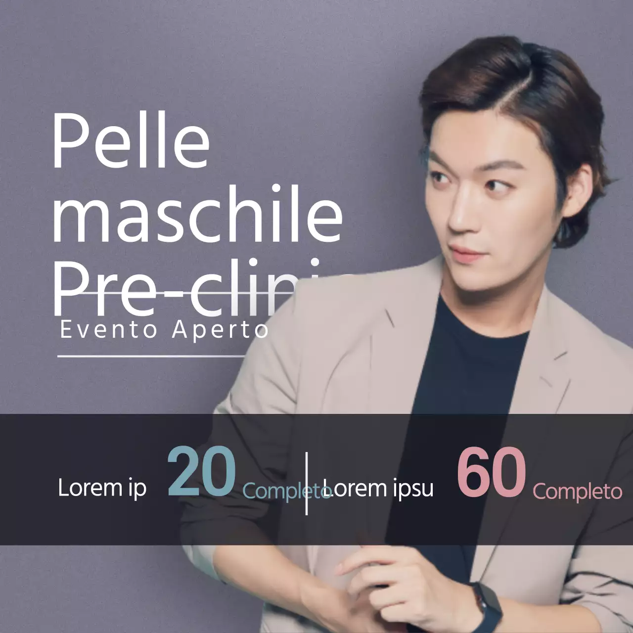 Evento aperto della Clinica della pelle maschile