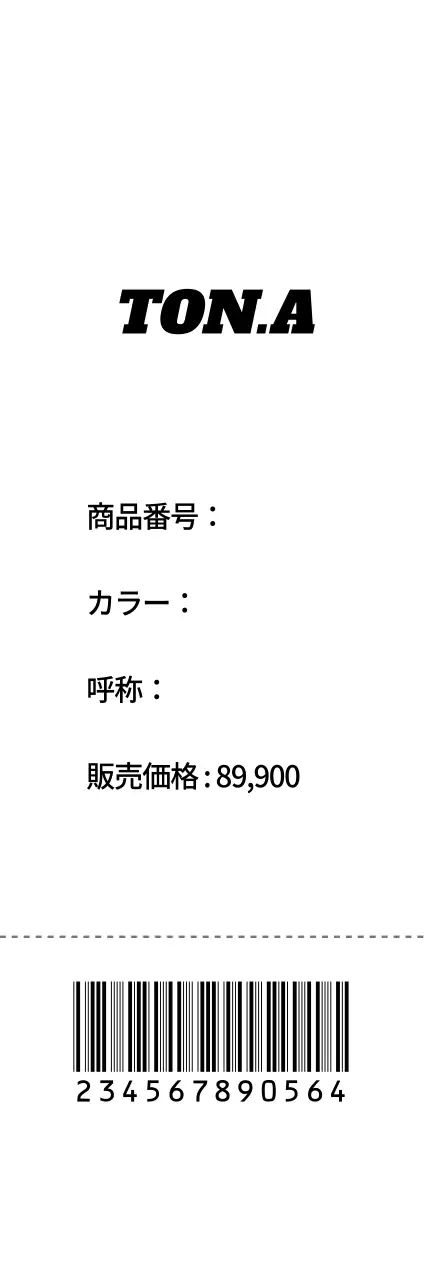 TON.A ハングタグ