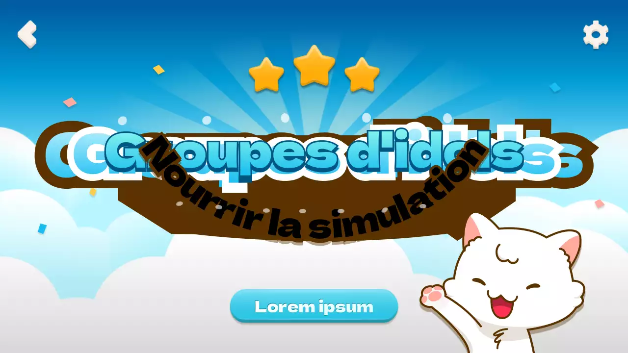 Simulation de gestion d'idoles basée sur le choix avec un concept de jeu mobile