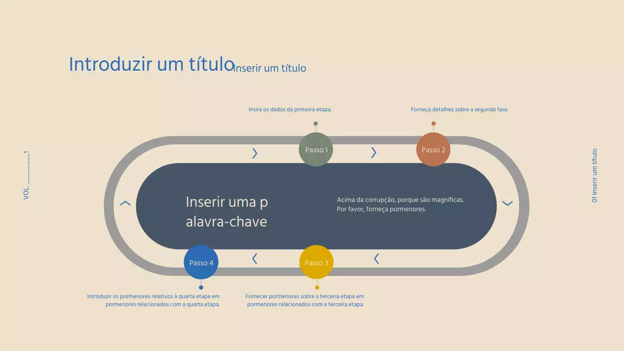 Conceber um gráfico de roteiro com um conceito casual