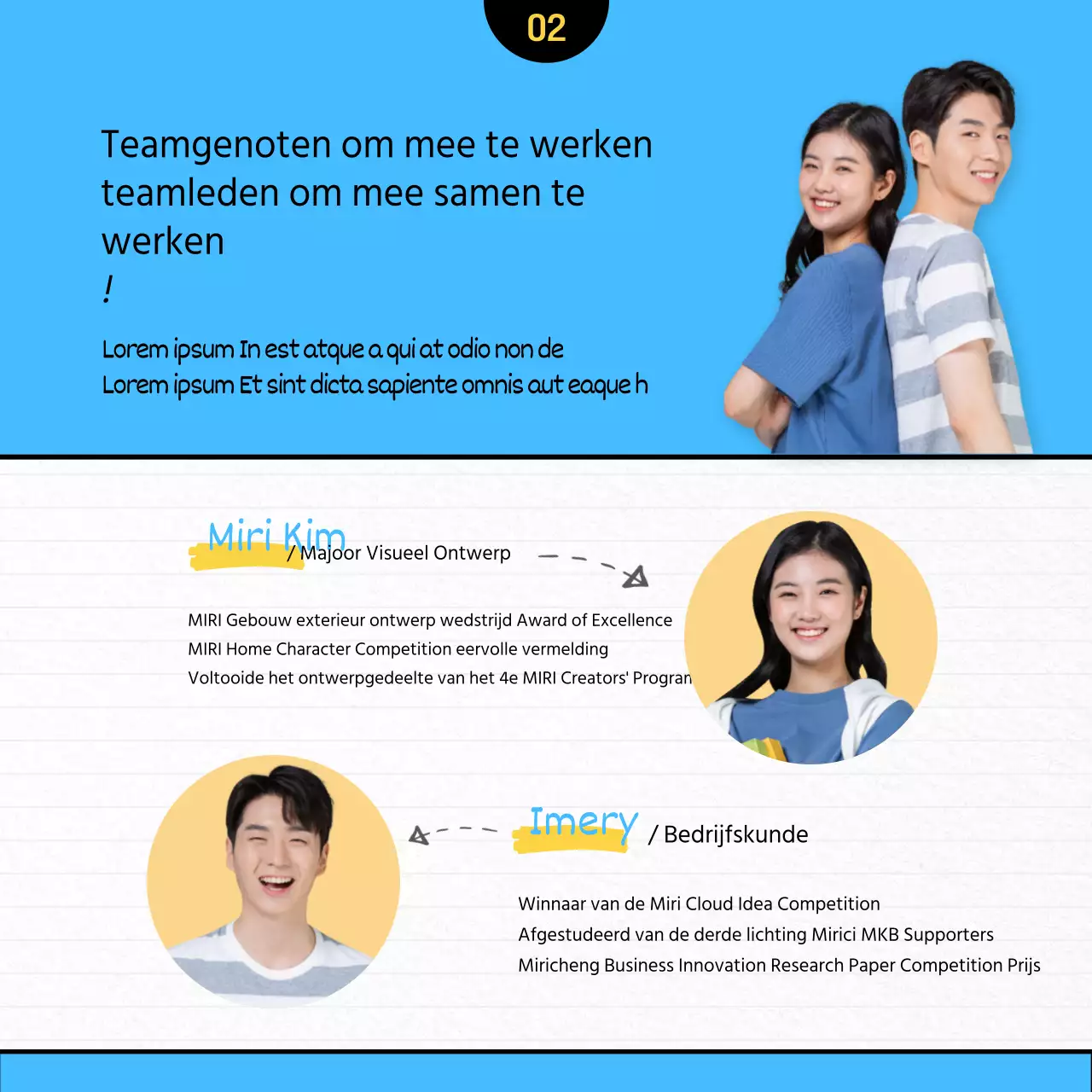 Op zoek naar teamleden voor een lichtblauwe, strakke illustratieconceptwedstrijd