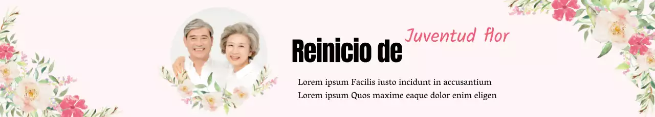Las letras ilustradas en rosa destacan la fiesta oriental de bienvenida