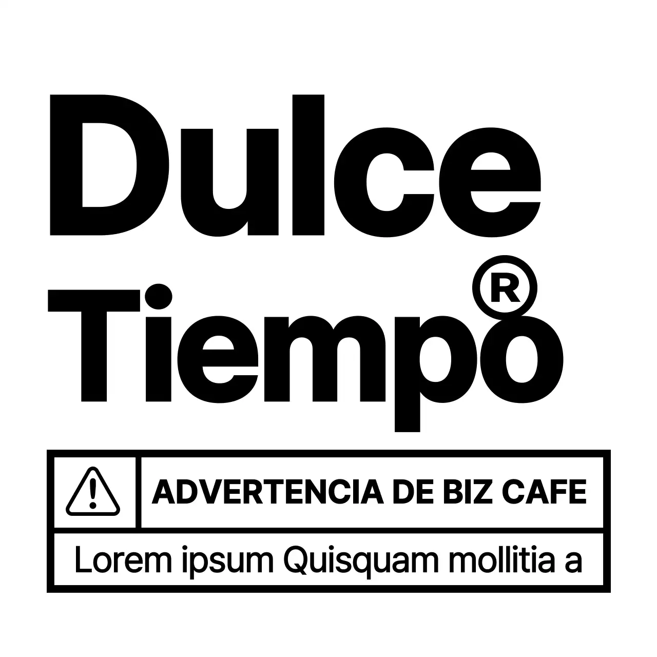 Cafetería sencilla y limpia estilo pegatina de mensajería en negro