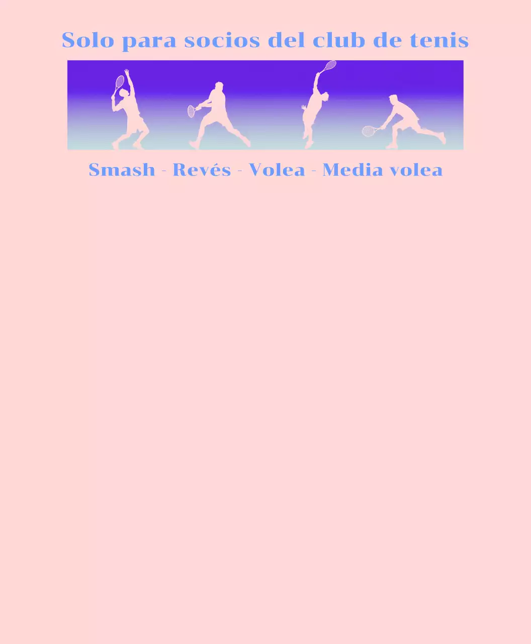 Clubes de tenis con gradientes y conceptos de movimiento en el tenis