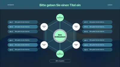 Dunkelblaue konzeptionelle Infografik