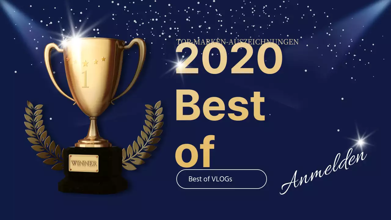 Eine Zusammenfassung der besten Vlog-Momente des Jahres 2020 in Blau und Gelb