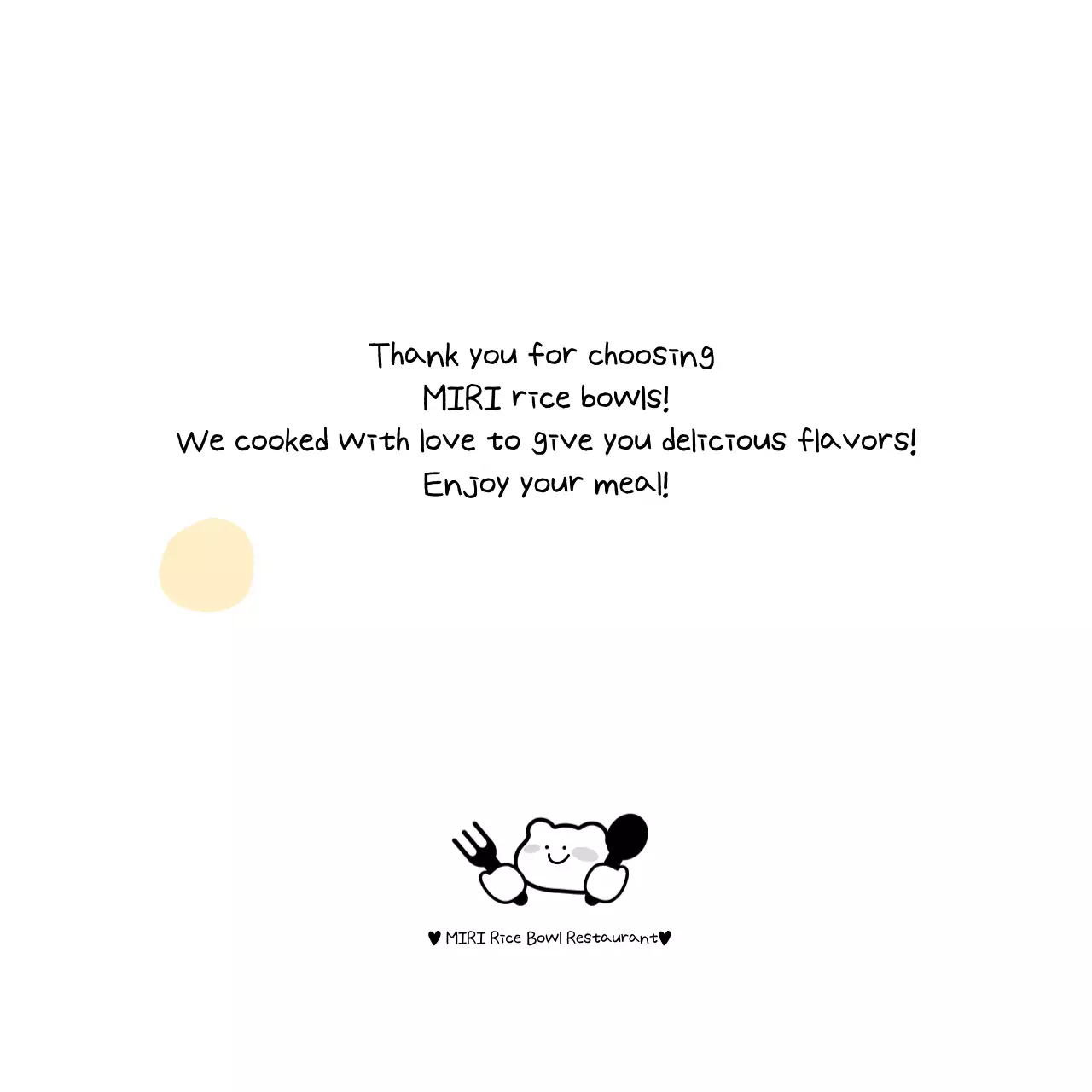 Beige Cozy Thank You Postcard