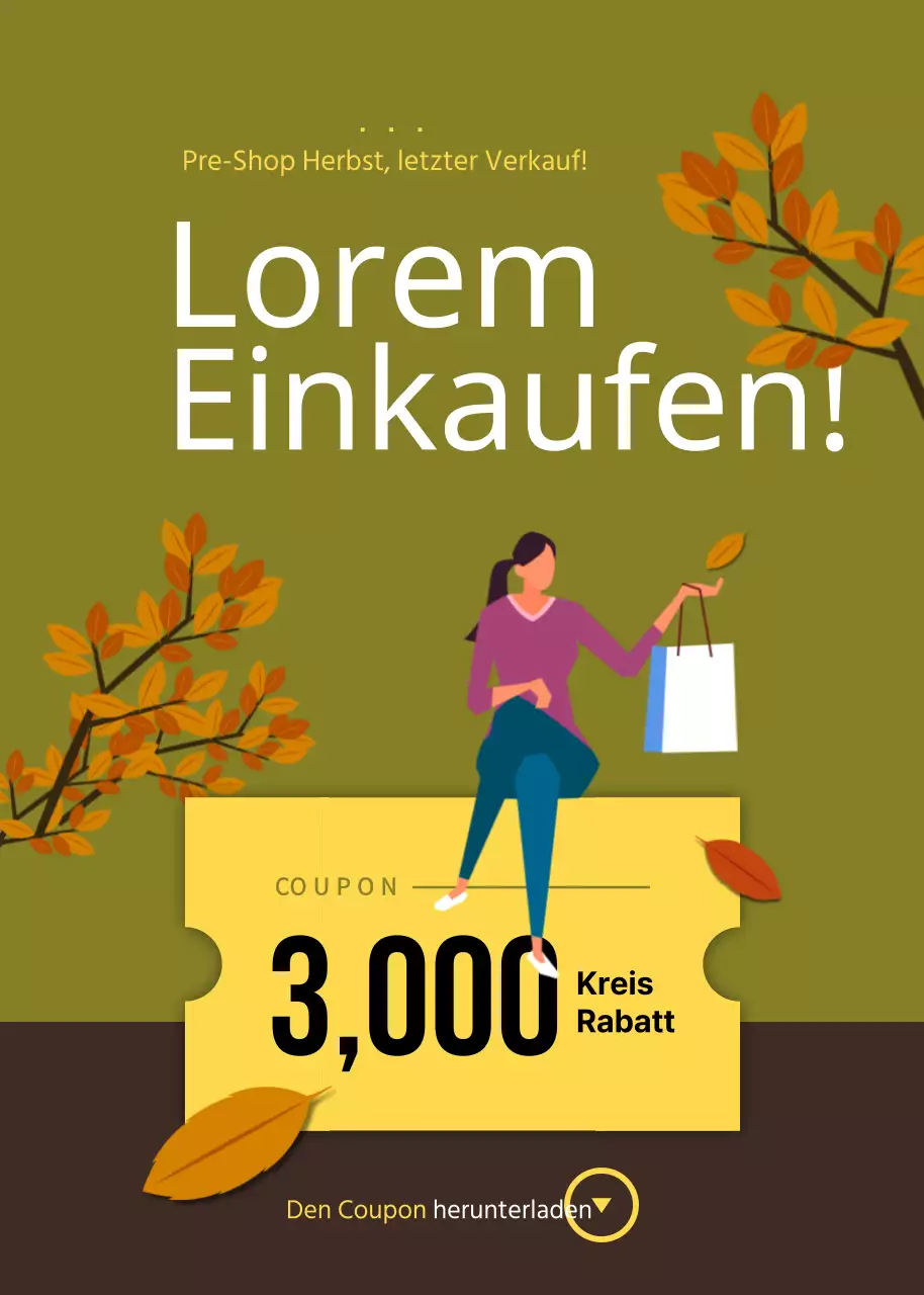 Herbst, letzter Verkauf!