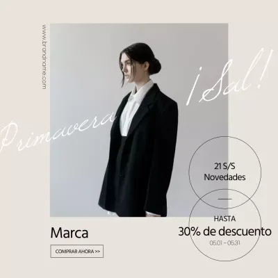 Centro comercial emergente beige-negro