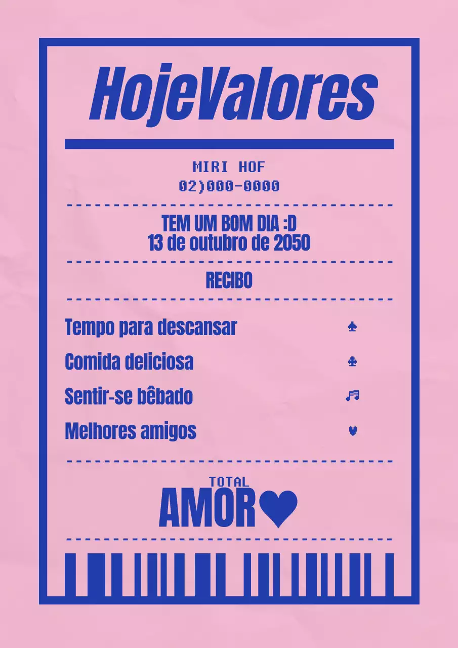 Interior do bar concetual de recibos rosa e azul Hope