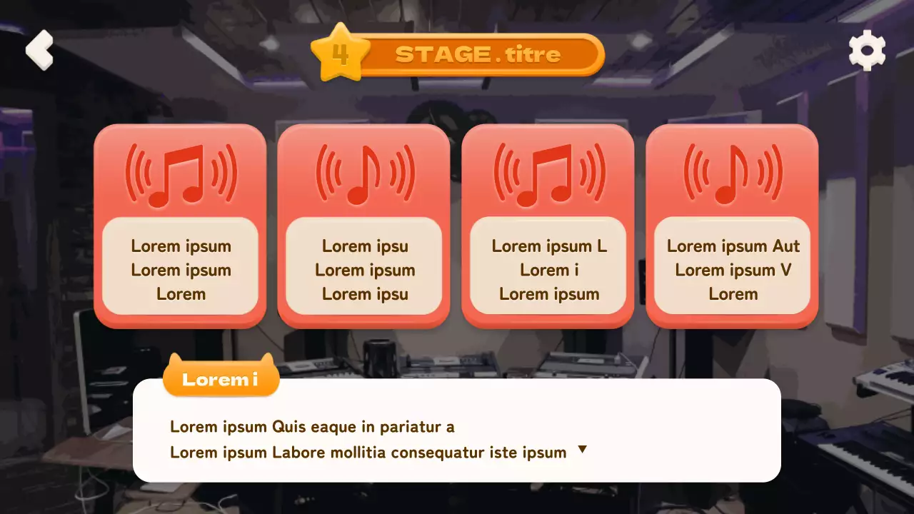 Simulation de gestion d'idoles basée sur le choix avec un concept de jeu mobile