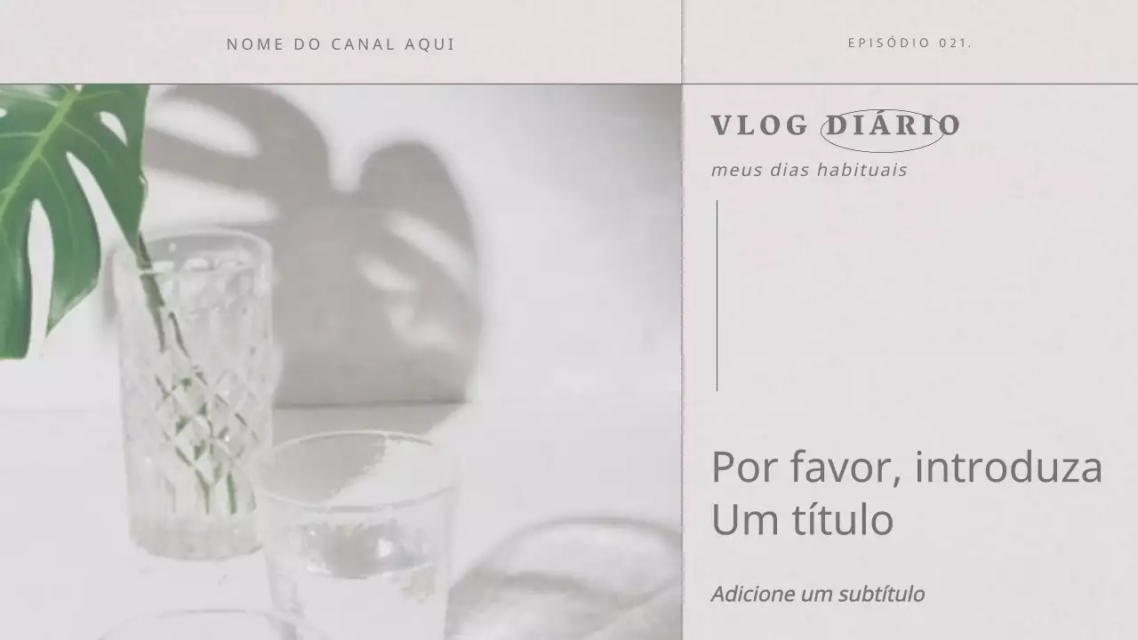 Vlog da disposição fotográfica emocional de Warm Grey