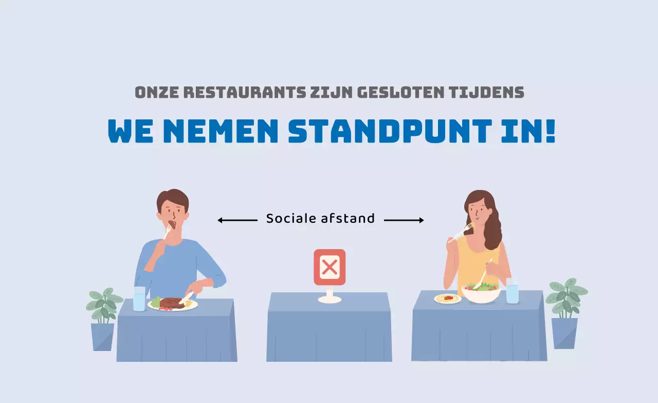 Blauwe illustratie schone coronapreventie