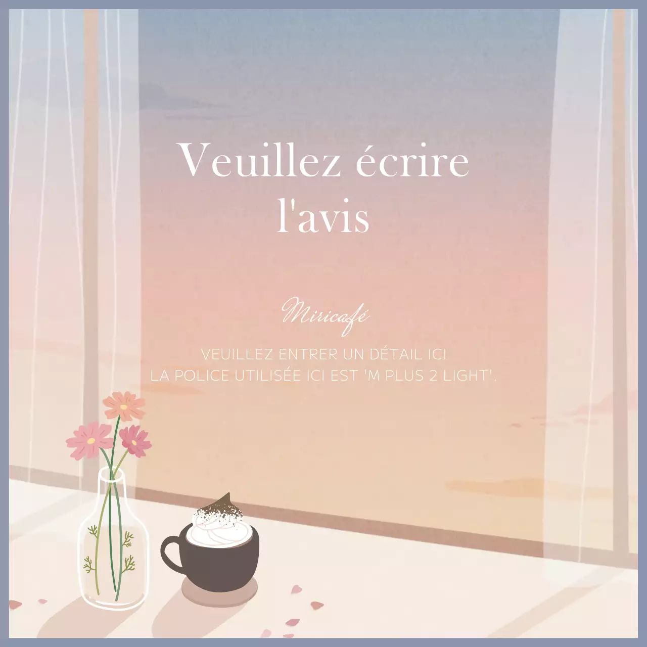 Un guide des cafés avec des illustrations sentimentales en dégradé pastel