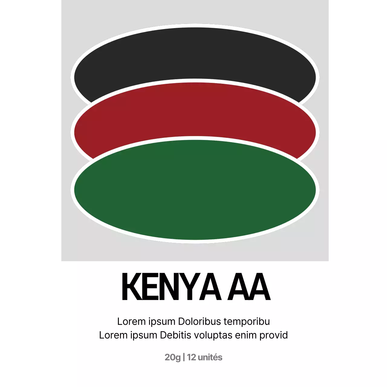 Des cartes postales en haricot avec un concept simple