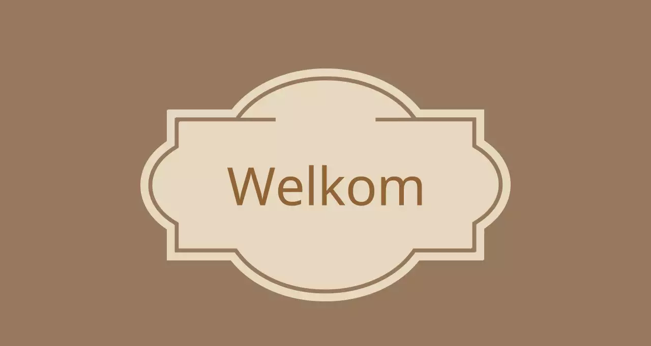 Welkomsbord met labels Hotel Valeant