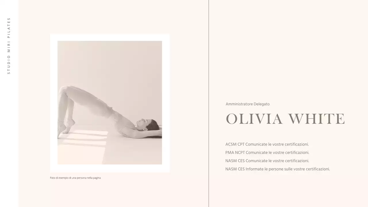 Una moderna introduzione al Pilates in beige e marrone