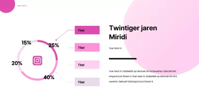 Roze en vrolijke cosmetische donutgrafiek infographic