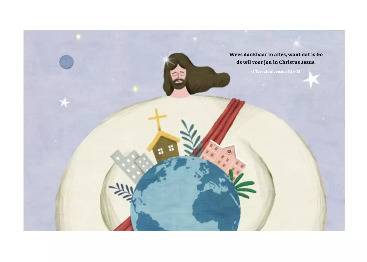 Pastel schone illustratie kerk