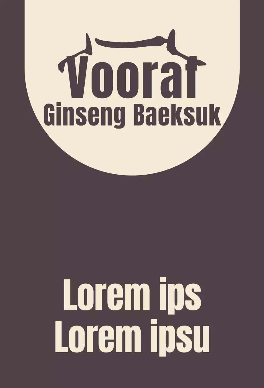 Ginseng Baeksukjip bruin met een bordje waarop je wordt gevraagd je schoenen uit te trekken.