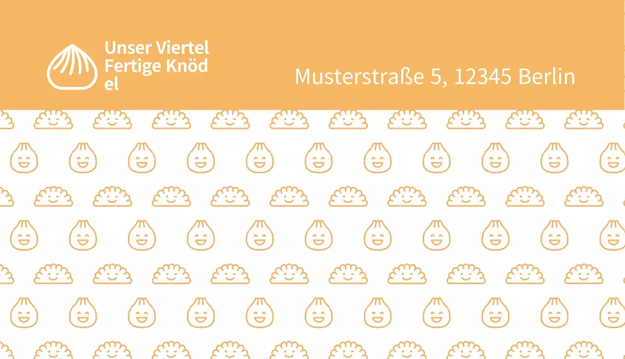 Gelbes Muster Illustration niedlich Essen Knödel