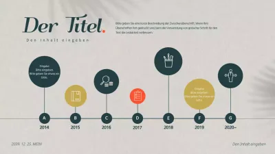 Entwerfen Sie ein Zeitdiagramm mit einem emotionalen Konzept