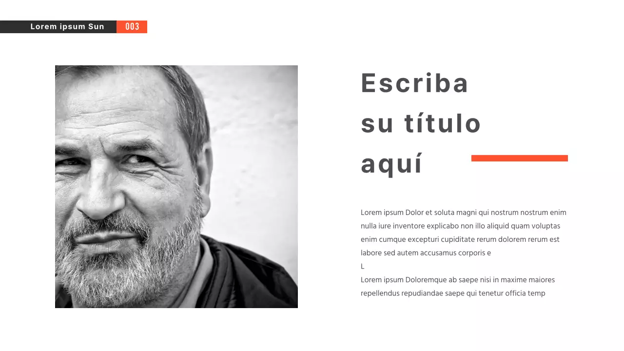 Presentaciones en blanco y negro