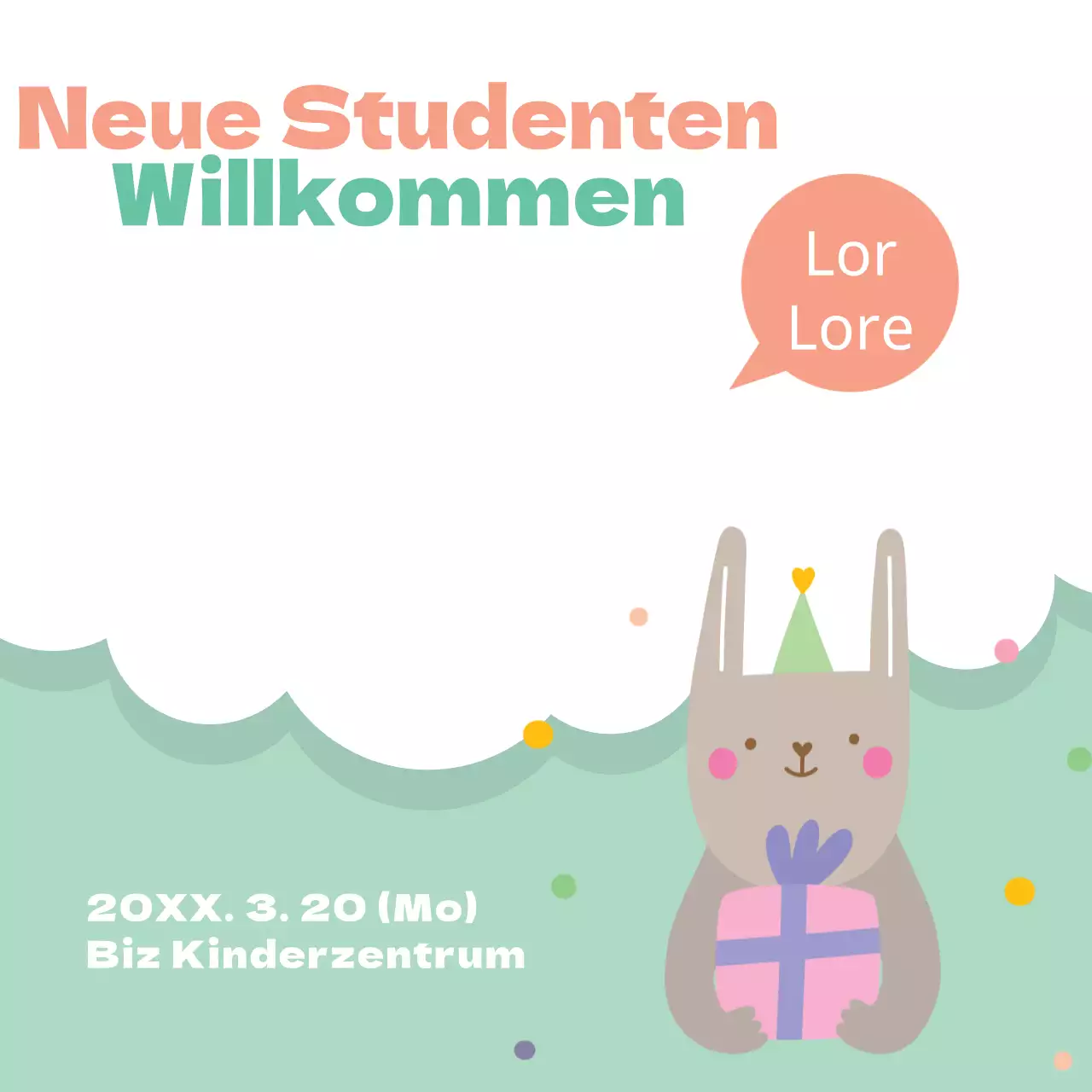 Willkommen für neue Studenten